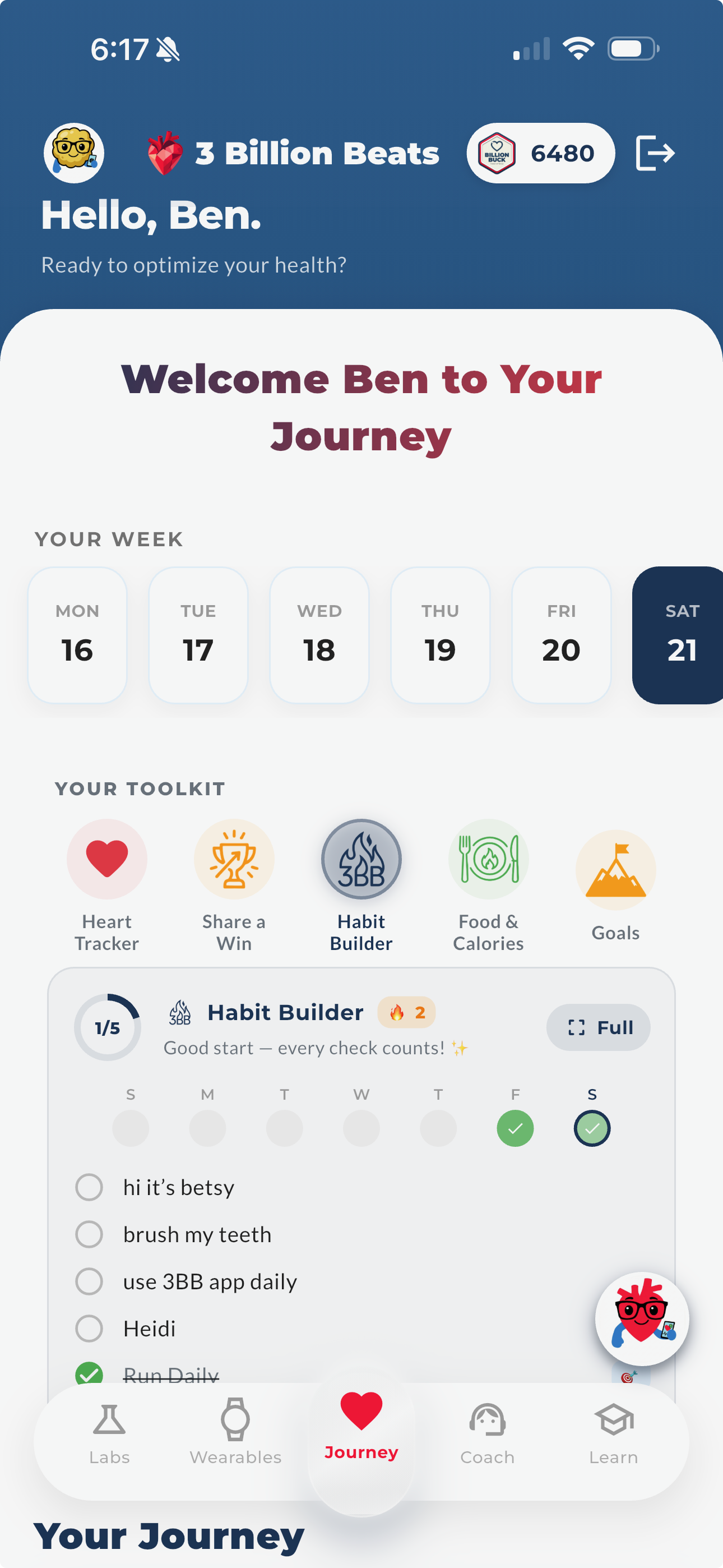 Advanced cardiometabolic testing dashboard