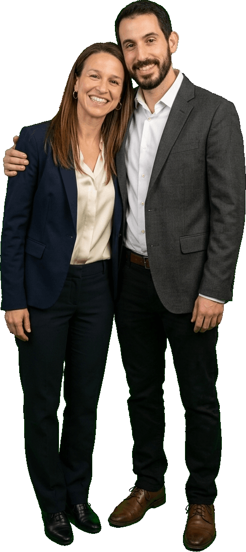 Betsy and Ben, co-founders