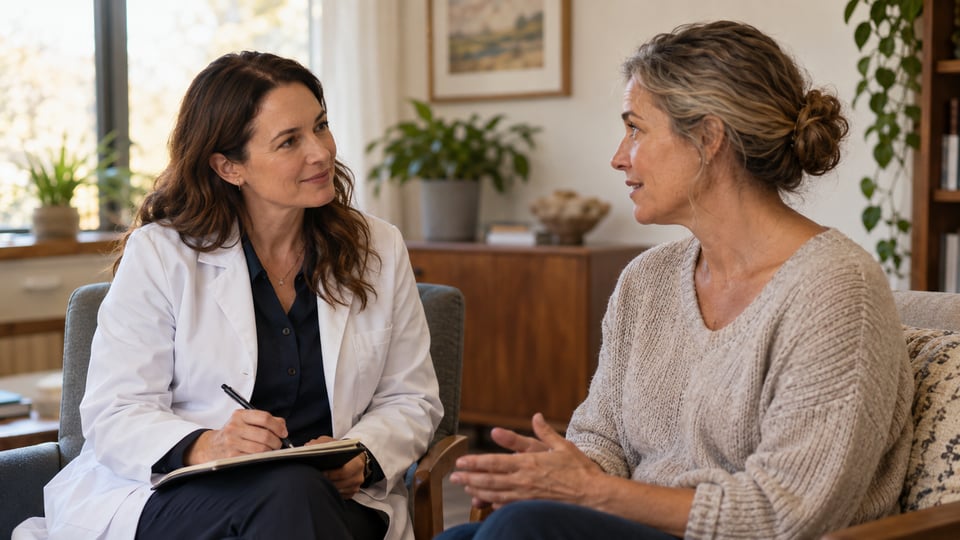 A doctor listening attentively as a patient shares their health history